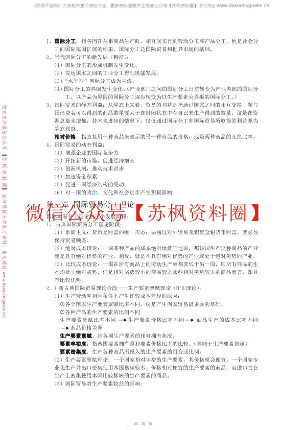 国际贸易学